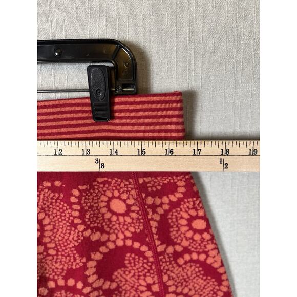 Title Nine Womens Large Sweater Skirt Pink Floral Above the Knee Length Mobetta - Picture 3 of 7